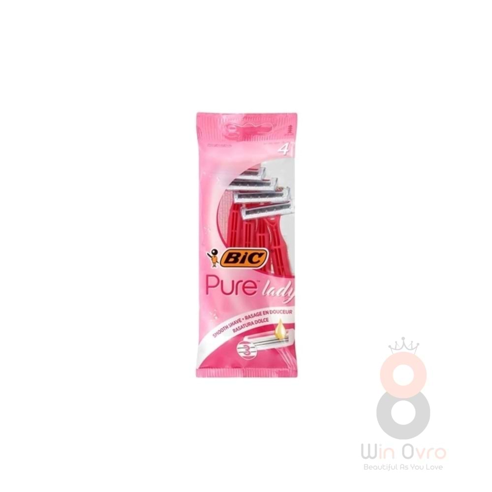 Bic Pure 3 Bıçak Poşet 4'lü Tıraş Bıçağı
