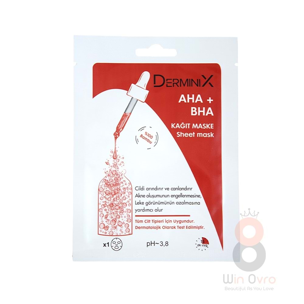 Derminix AHA+BHA Kağıt Maske