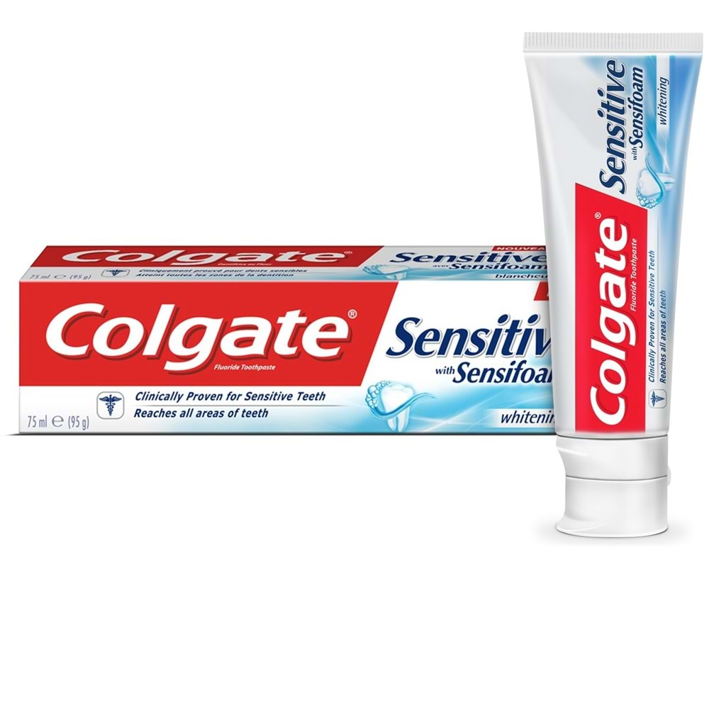 Colgate Sensitive Sensifoam Beyazlatıcı Diş Macunu 75 ml