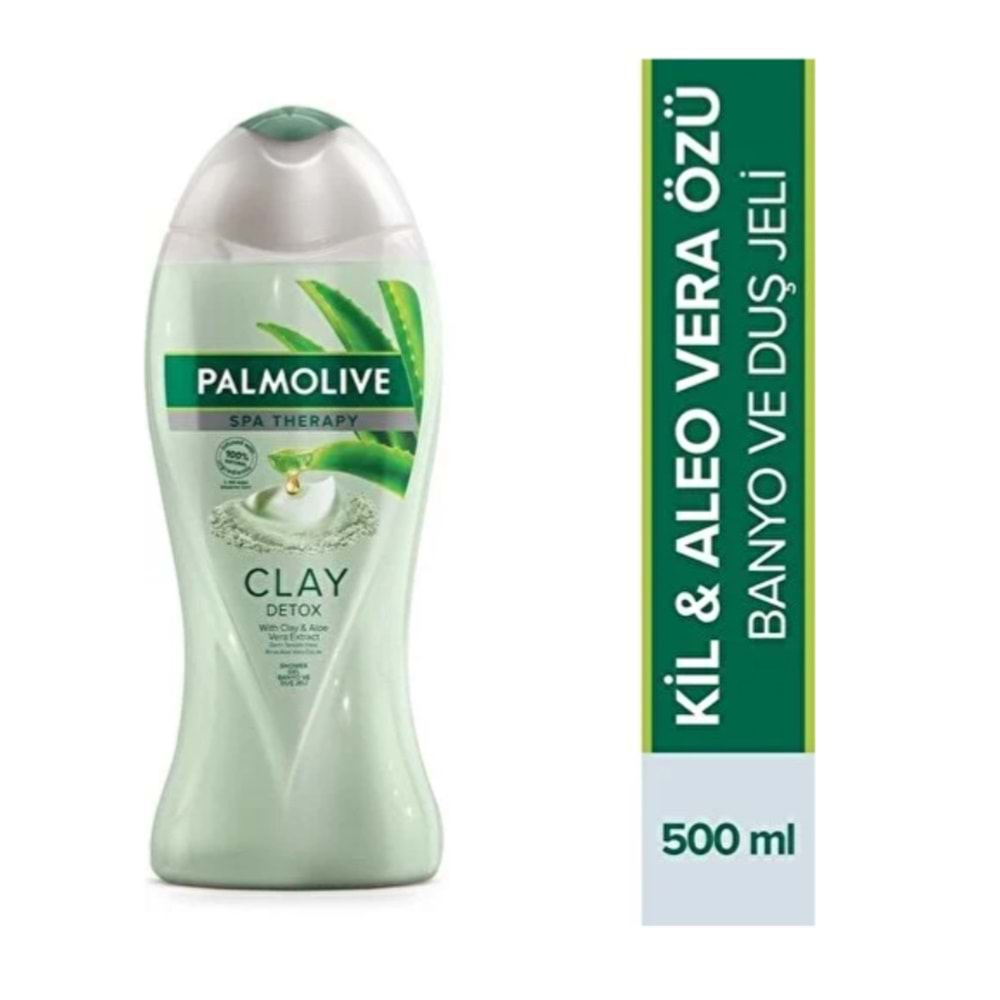 Palmolive Spa Therapy Clay Detox Kil ve Aloe Vera Özü Banyo ve Duş Jeli 500 ml