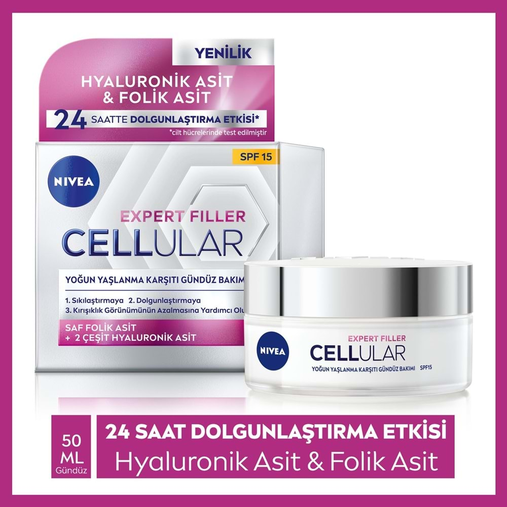 Nivea Cellular Expert Filler Yoğun Gündüz Bakım Yüz Kremi 50ml