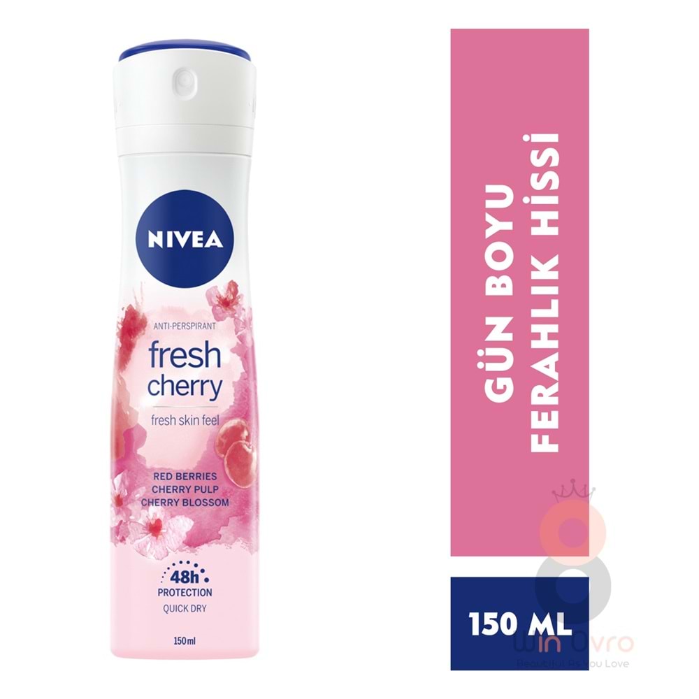 Nivea Kadın Sprey Deodorant Fresh Cherry 150 ml