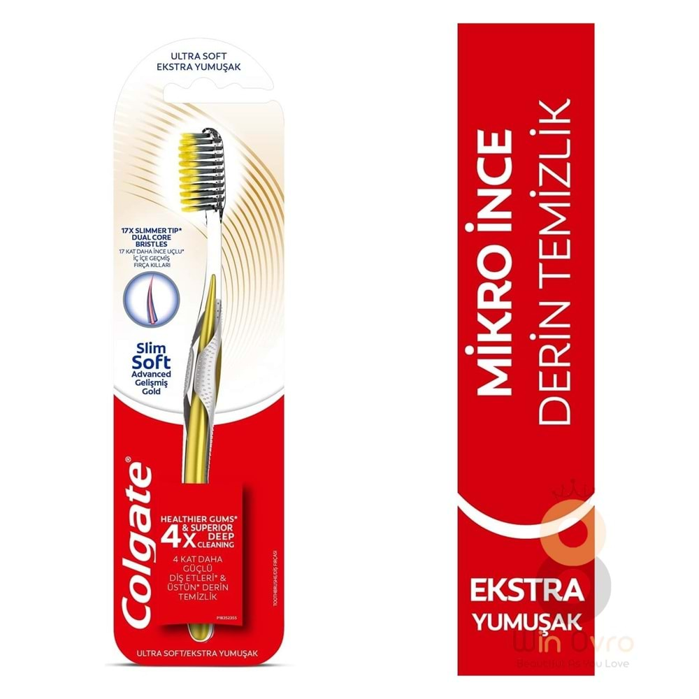 Colgate Diş Fırçası Miktro İnce Gelişmiş Gold SLİM SOFT 4X DERİN TEMİZLİK