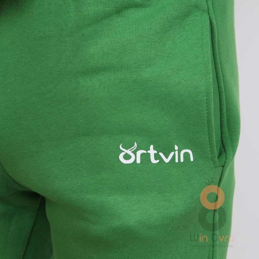 Artvin Logo Baskılı Eşofman Altı Yeşil L Beden