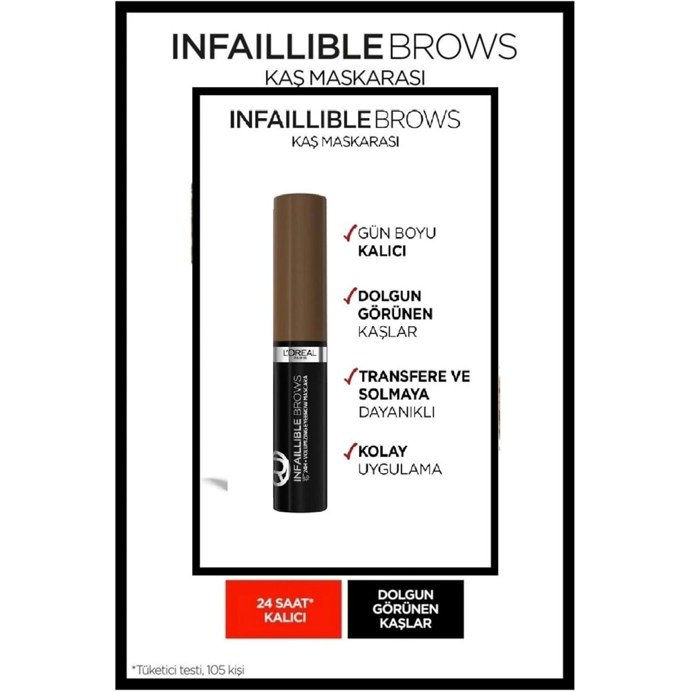 Loreal Paris Infaillible Brows Kaş Maskarası 03 Brunette