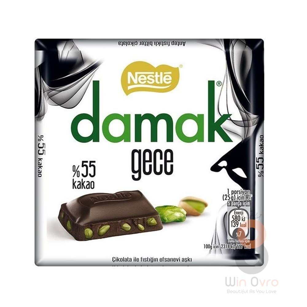 Nestle Damak Gece 60gr Fıstıklı Bitter Çikolata