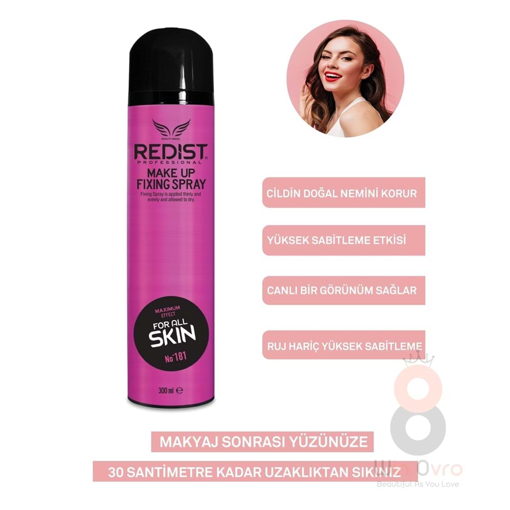 Redist Makyaj Sabitleme Spreyi 300 Ml