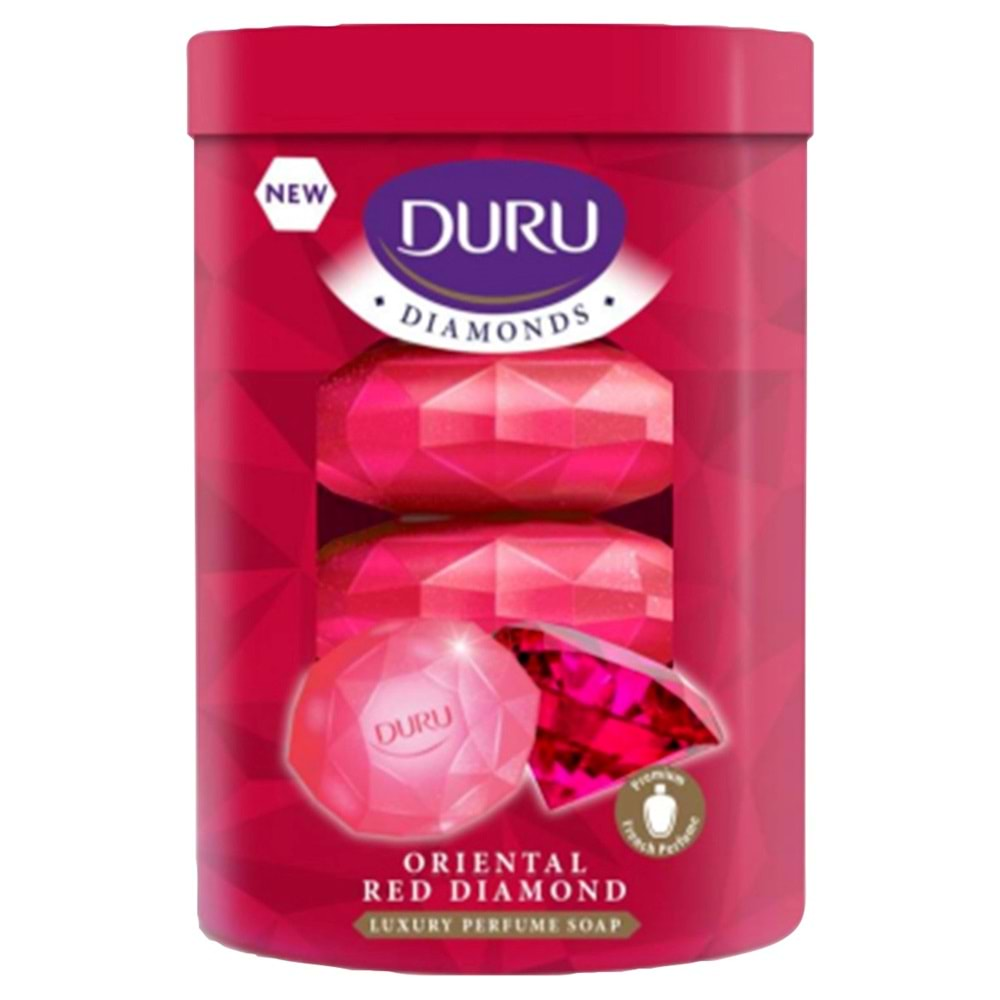 Duru Diamonds Serisi Red Kırmızı Sabun 4x90 gr