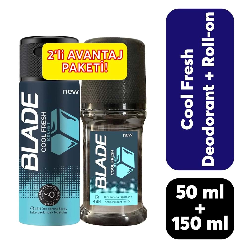 Blade Cool FreshDeodorant 150 ml +Cool Fresh Roll-on 50 ml