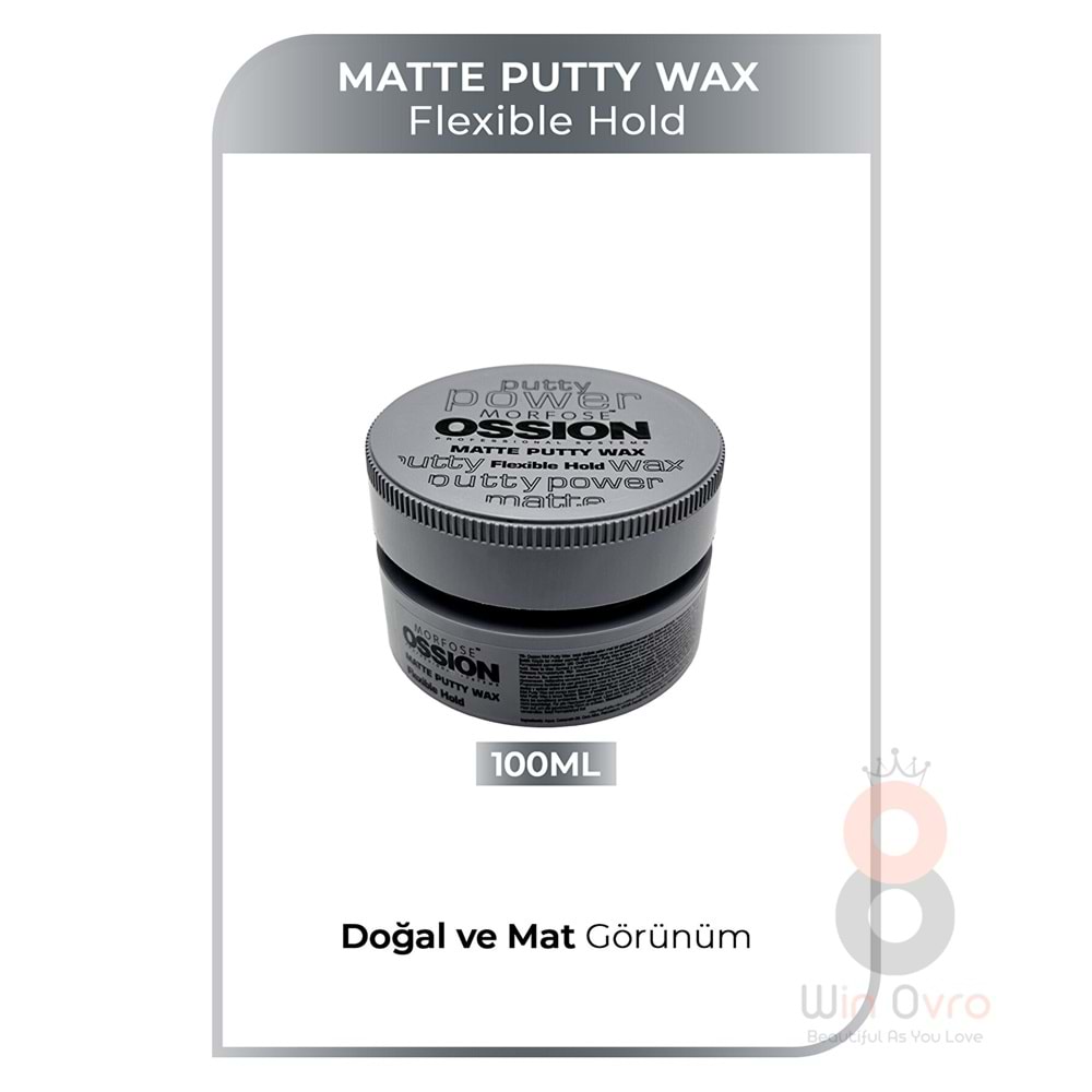 Morfose Ossion Flexible Hold Putty Kremsi Mat Wax 100 ml