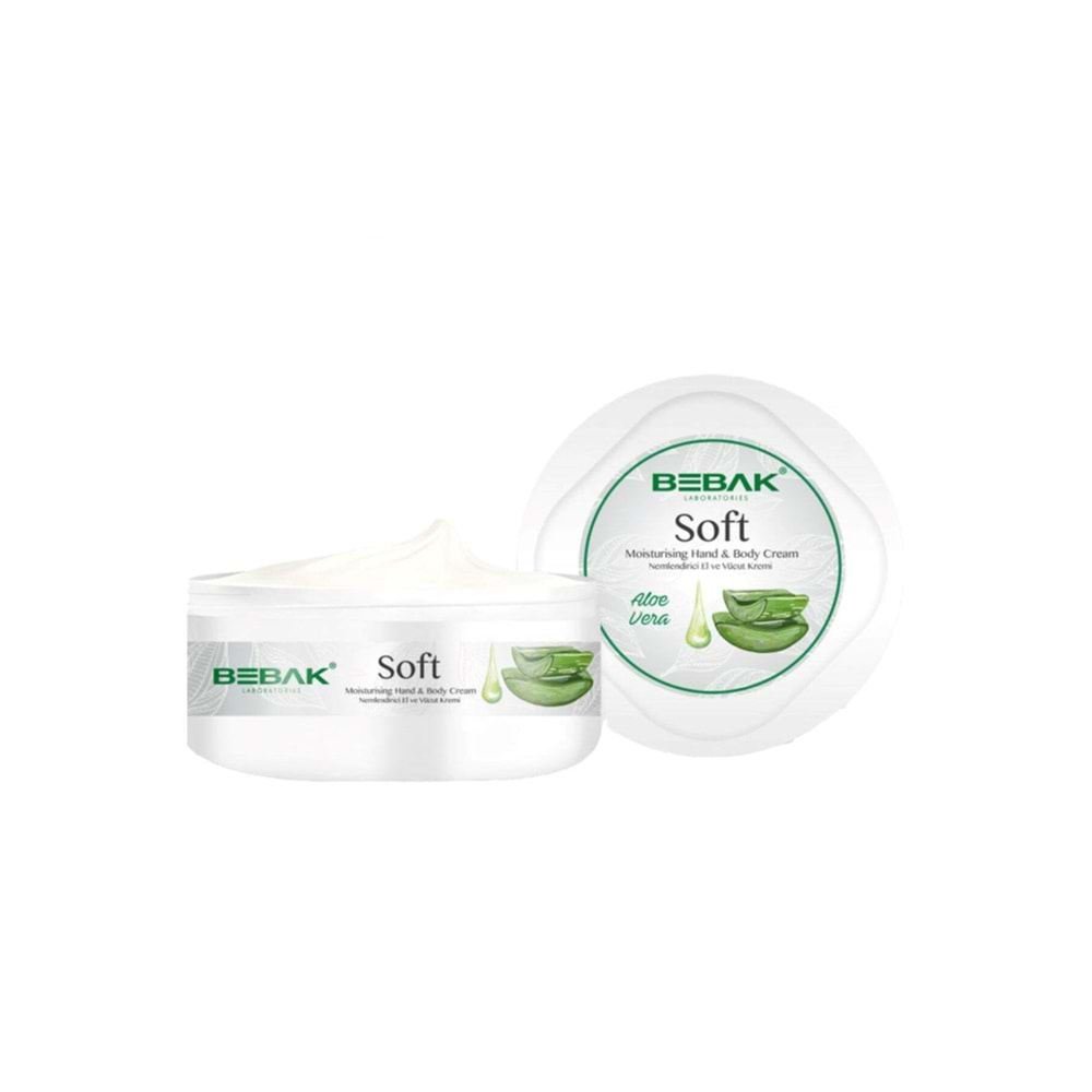 Bebak Nemlendirici El & Vücut Kremi Aloe Vera - Soft Moisturising Hand & Body Cream 300 ml