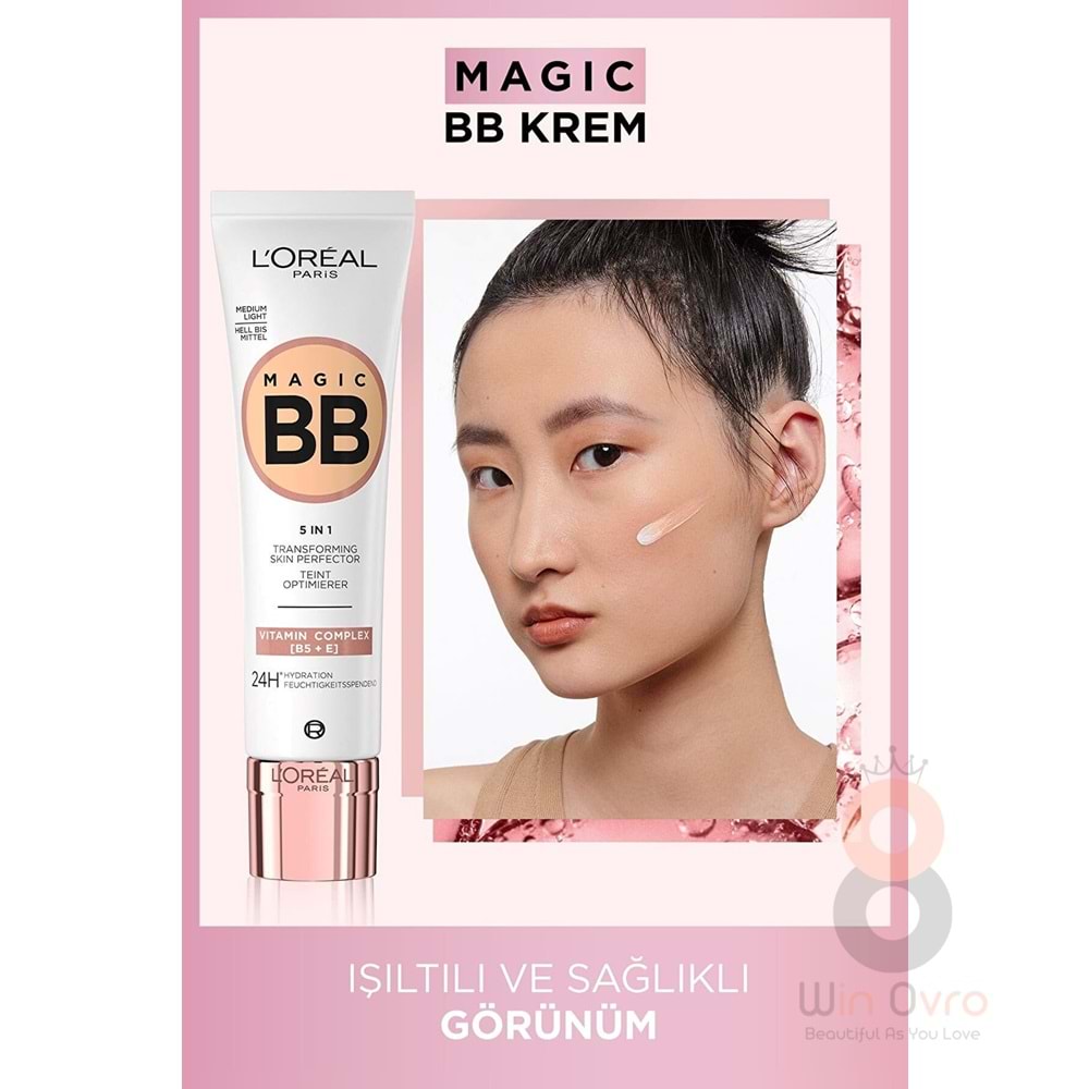 Loreal Paris Magic BB Renkli Nemlendirici Krem - Medium Light