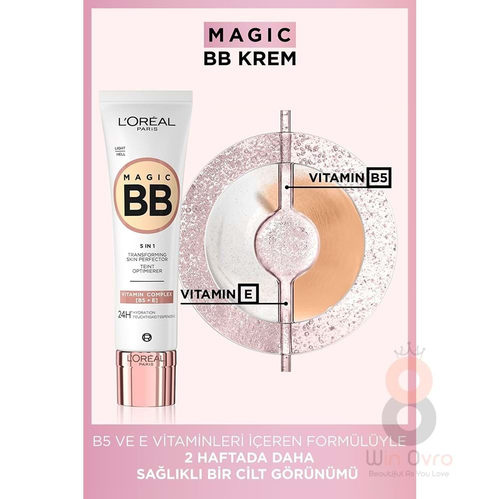 Loreal Paris Magic BB Renkli Nemlendirici Krem - Medium Light
