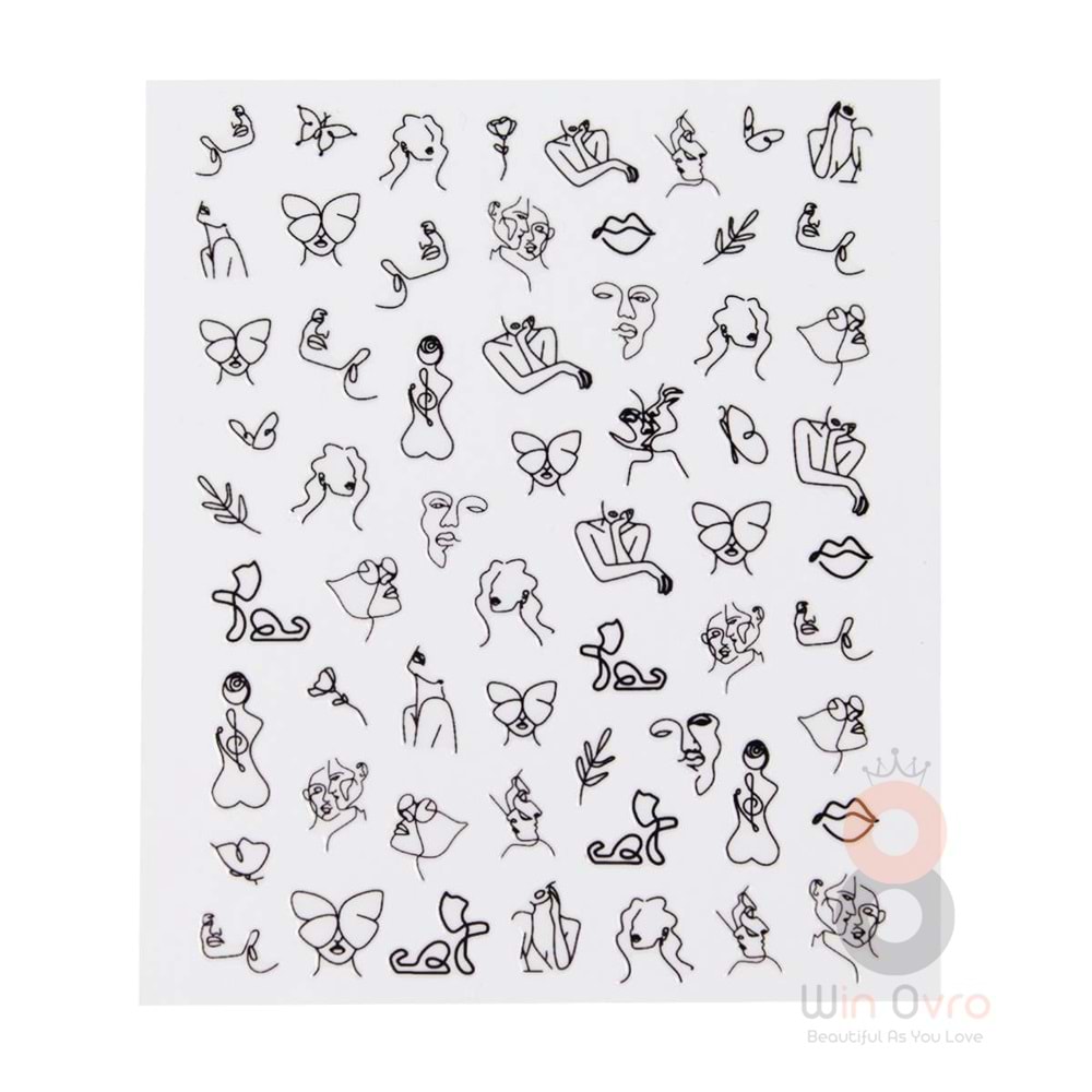 Nascita Art Line Sticker - 02