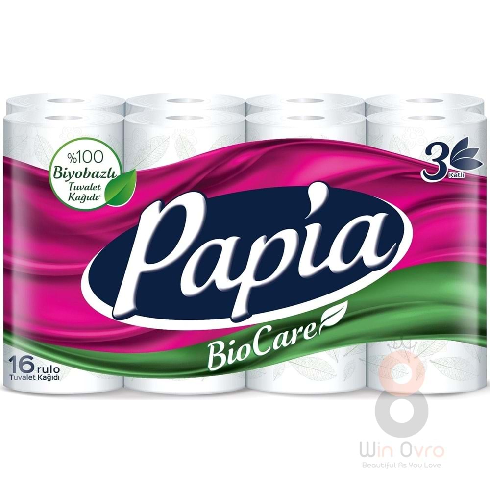 Papia Tuvalet Kağıdı (3 Katlı) 16 Lı Pk Bio Care