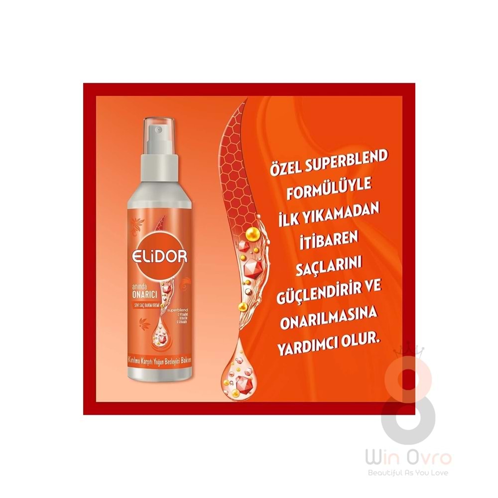 Elidor Superblend Sıvı Saç Bakım Kremi Anında Onarıcı Kırılma Karşıtı Yoğun Besleyici 200 Ml