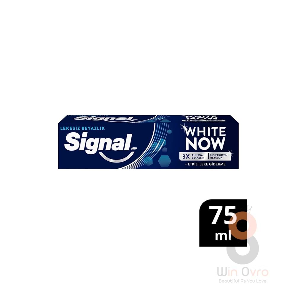 Signal White Now Leke Karşıtı Kahve Ve Sigara Içenler Için Beyazlatıcı Diş Macunu 75 ml