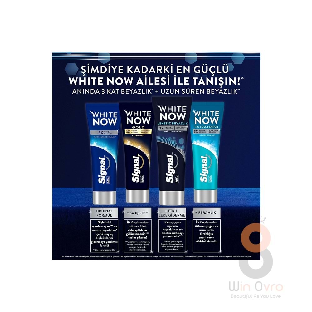 Signal White Now Leke Karşıtı Kahve Ve Sigara Içenler Için Beyazlatıcı Diş Macunu 75 ml