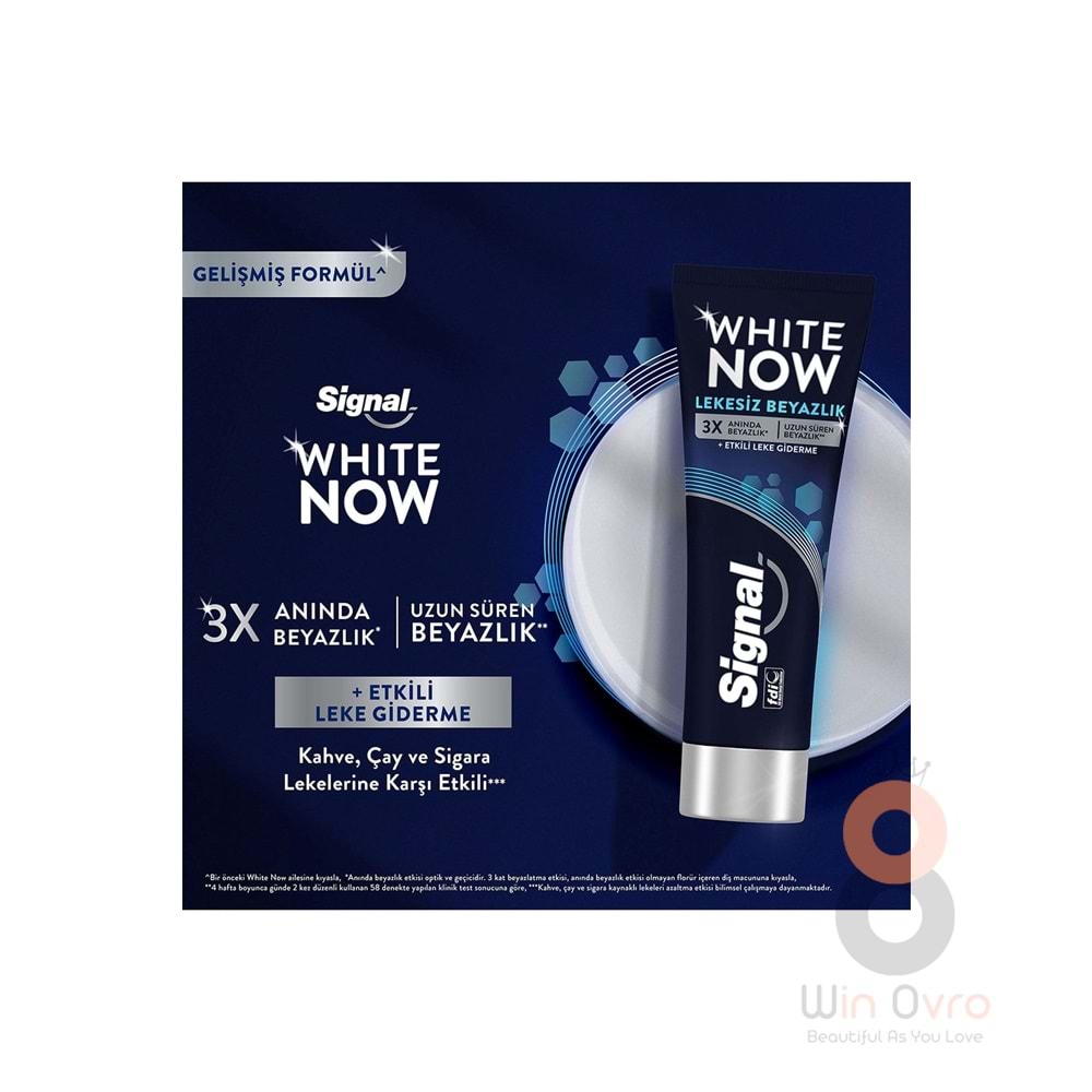 Signal White Now Leke Karşıtı Kahve Ve Sigara Içenler Için Beyazlatıcı Diş Macunu 75 ml