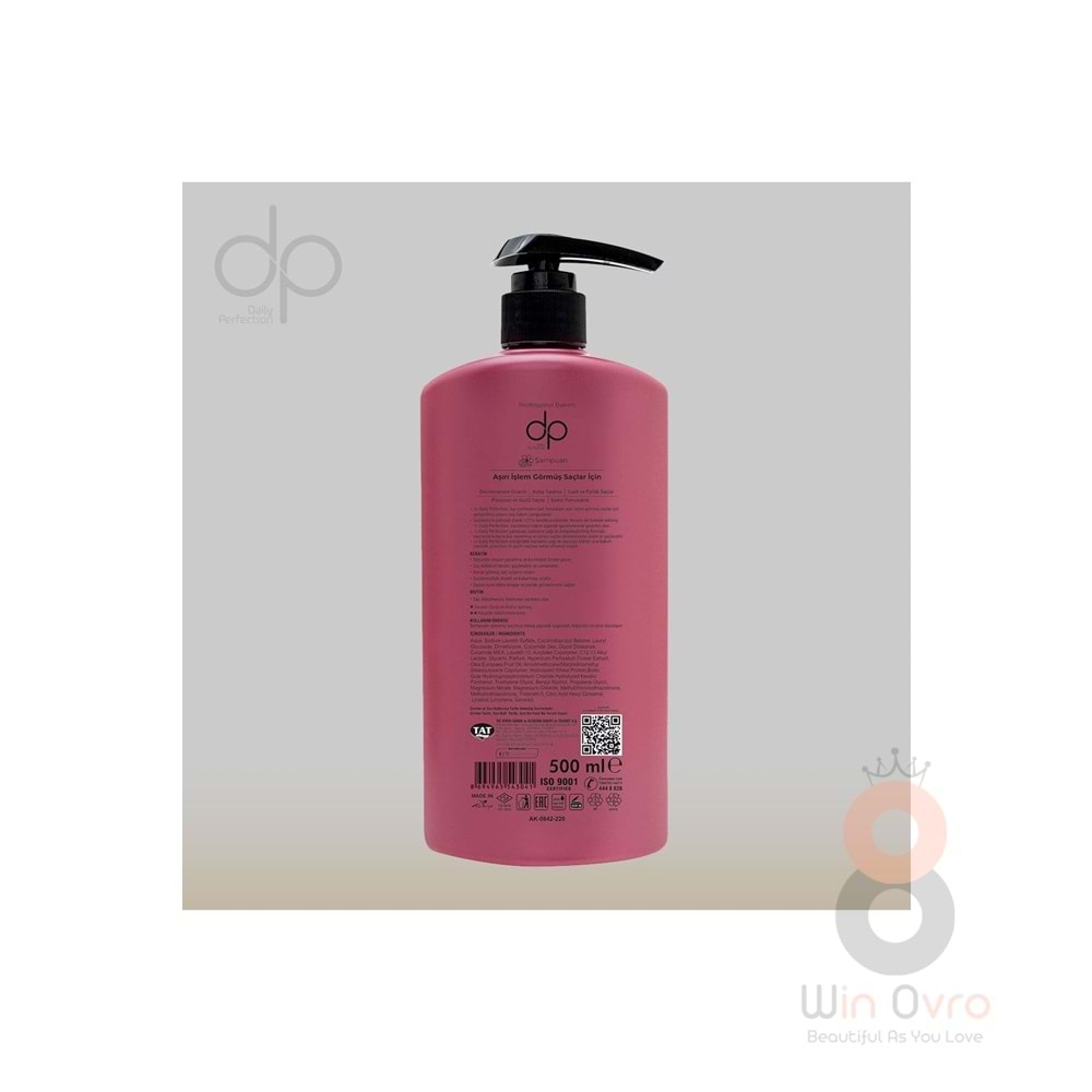 Dp Daily Perfection Kantaron Yağı Tuzsuz Şampuan 500 Ml