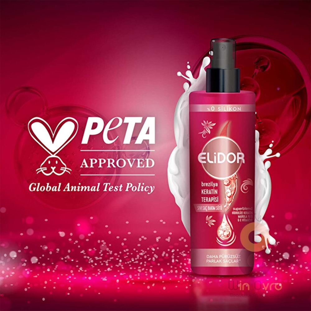 Elidor Brezilya Keratin Terapisi Sıvı Saç Bakım Sütü 200 ml