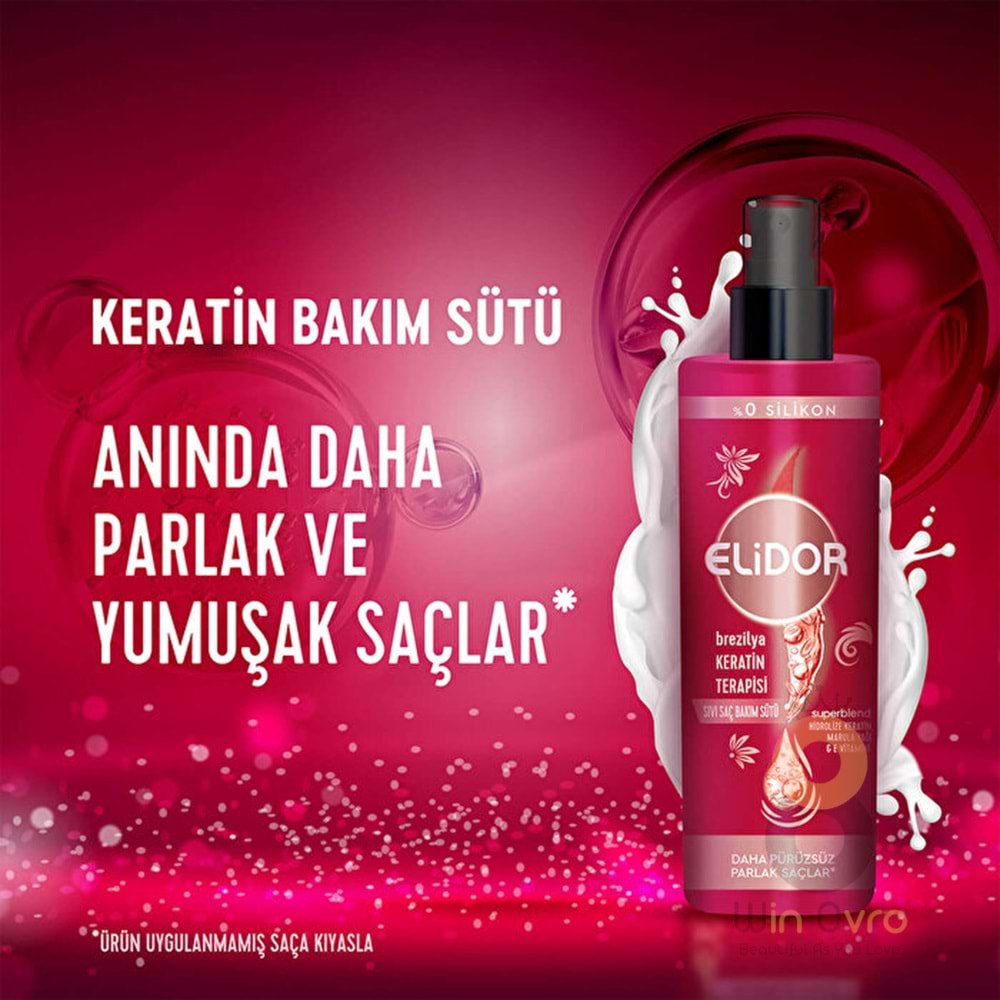 Elidor Brezilya Keratin Terapisi Sıvı Saç Bakım Sütü 200 ml