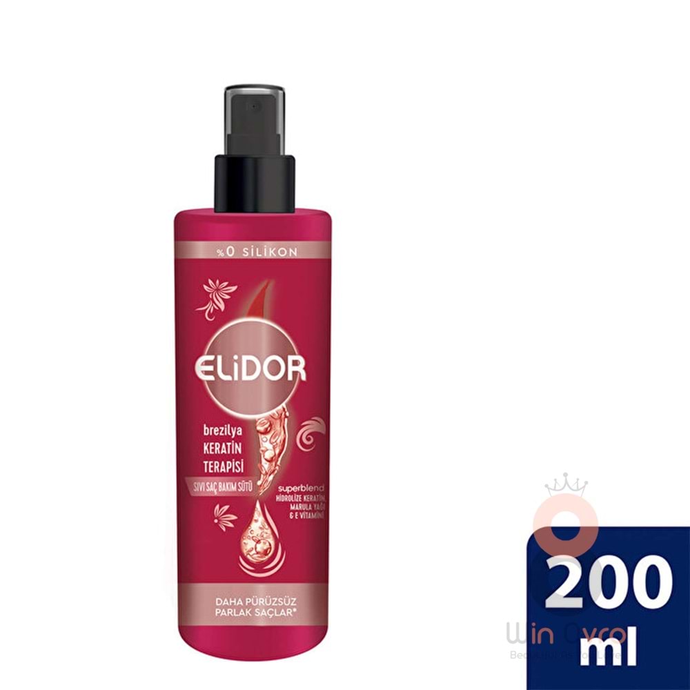 Elidor Brezilya Keratin Terapisi Sıvı Saç Bakım Sütü 200 ml