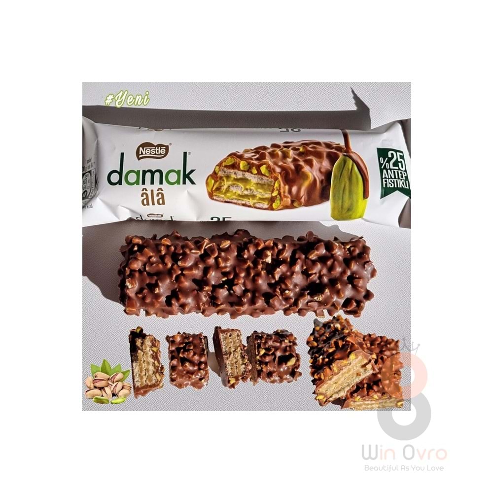 Nestle Damak Ala Antep Fıstıklı Gofret 30 Gr.