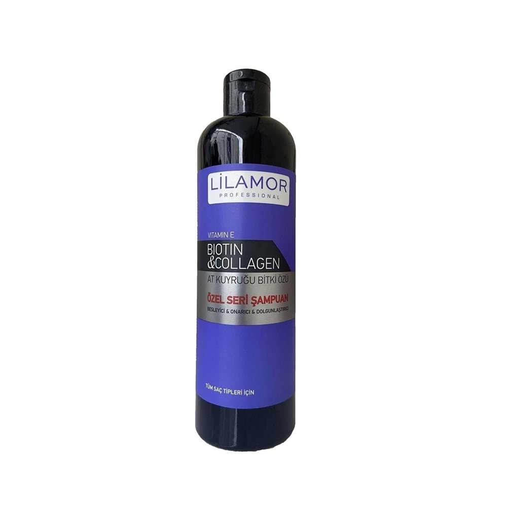 Lilamor Professional Biotin Ve Collagen - At Kuyruğu Bitki Özlü Şampuan 400 Ml