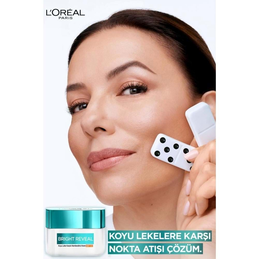 Loreal Paris Bright Reveal Koyu Leke Karşıtı, Cilt Tonu Eşitleyici Spf50 Nemlendirici Krem Niasinamid 50ml