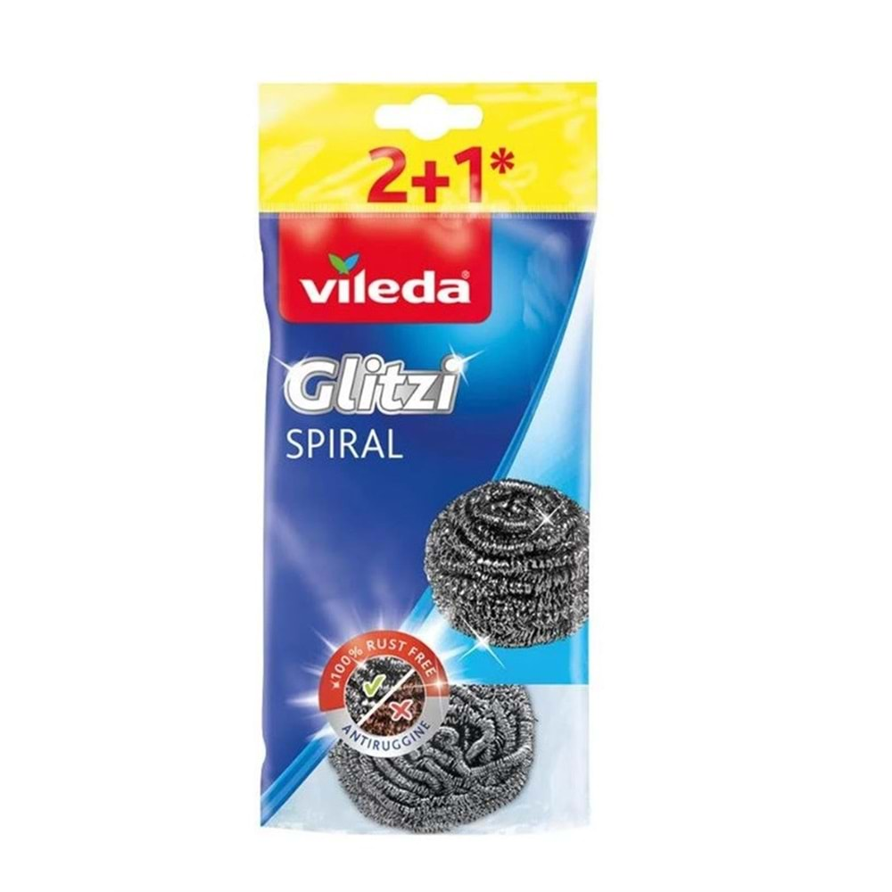 Vileda Çelik Sünger 2+1 Inox Bulaşık Teli