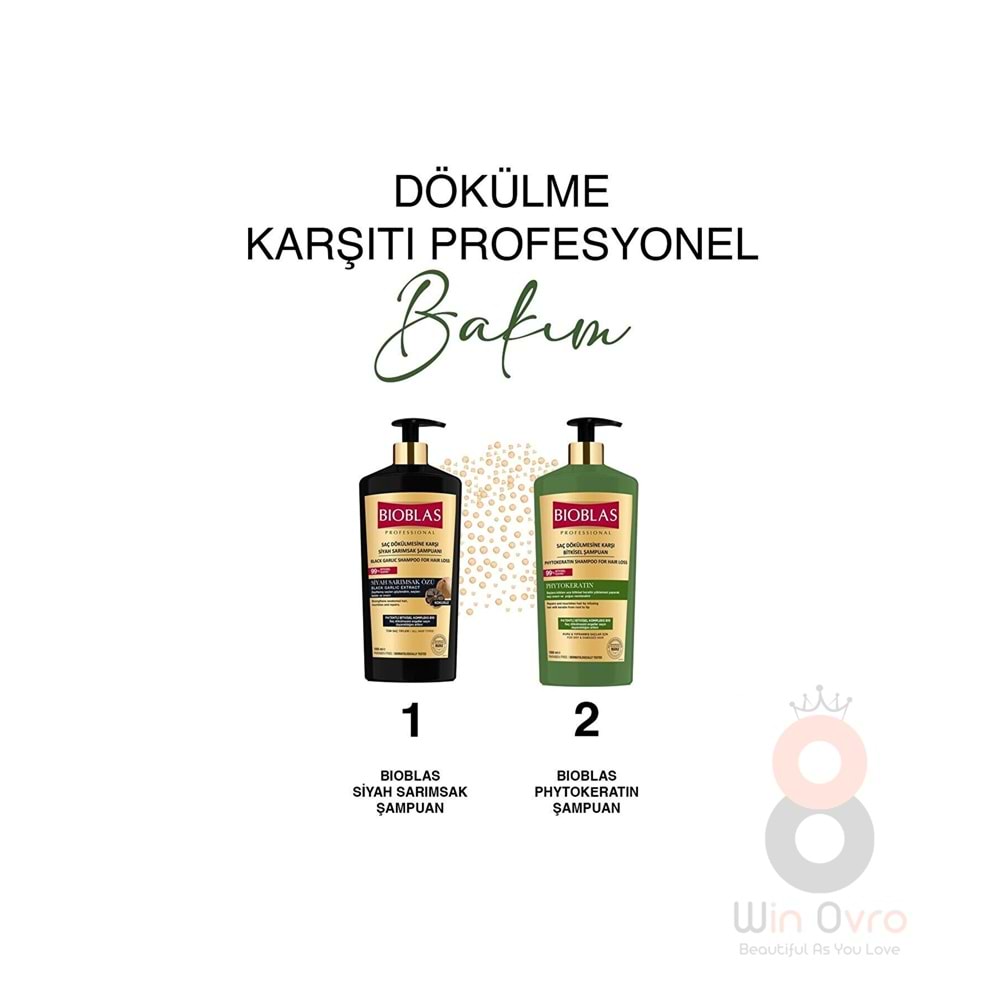 Bioblas Siyah Sarımsak Şampuanı 1000 Ml Saç Dökülmesine Karşı Yoğun Förmül