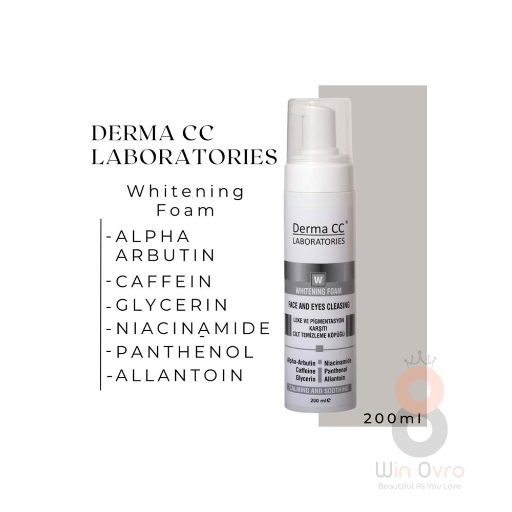 Derma CC Laboratories Whıtenıng Foam Face And Eyes Cleansıng - Leke Karşıtı Cilt Bakım Köpüğü 200 ml Derma CC Laboratories Whıtenıng Foam Face And Eyes Cleansıng - Leke Karşıtı Cilt Bakım Köpüğü 200 ml