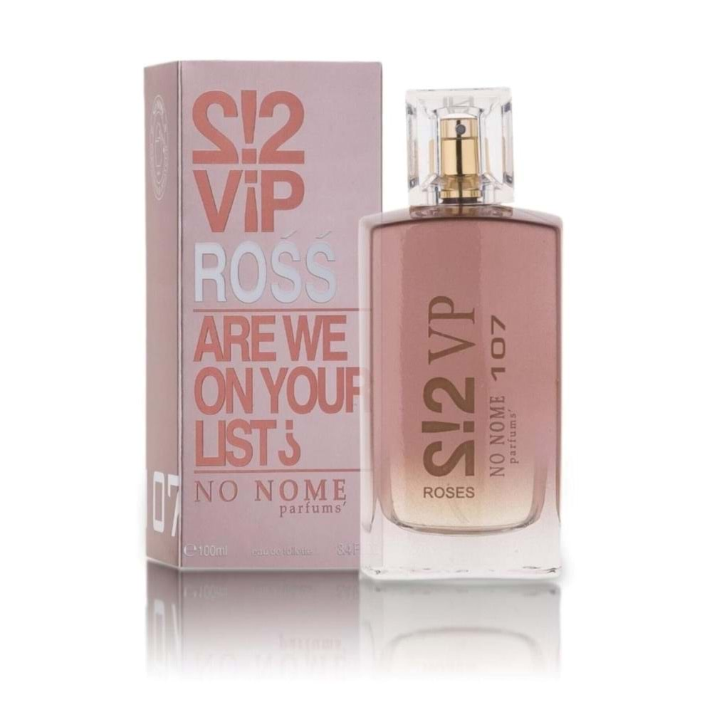 No Nome 107 Vip Ross For Women 100 Ml Edt Kadın Parfüm Vip Rose