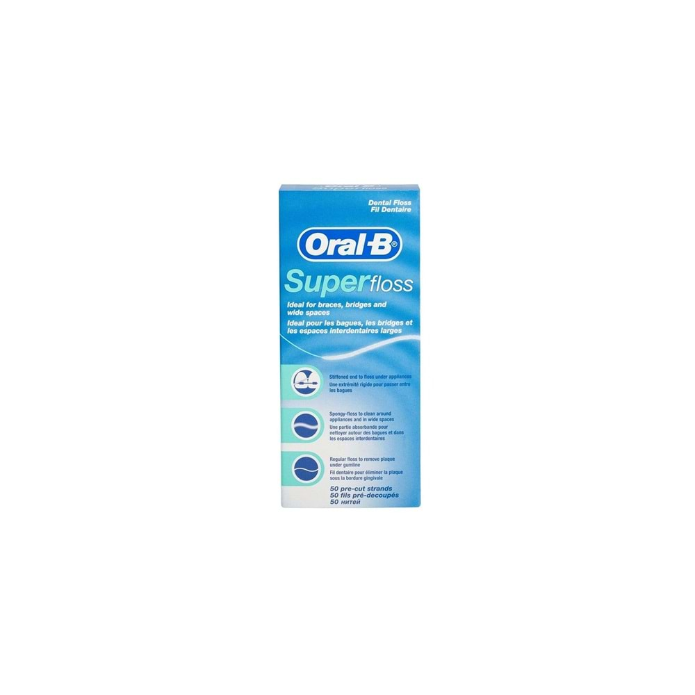 Oral-B Diş Ipi Super Floss 50 Adet