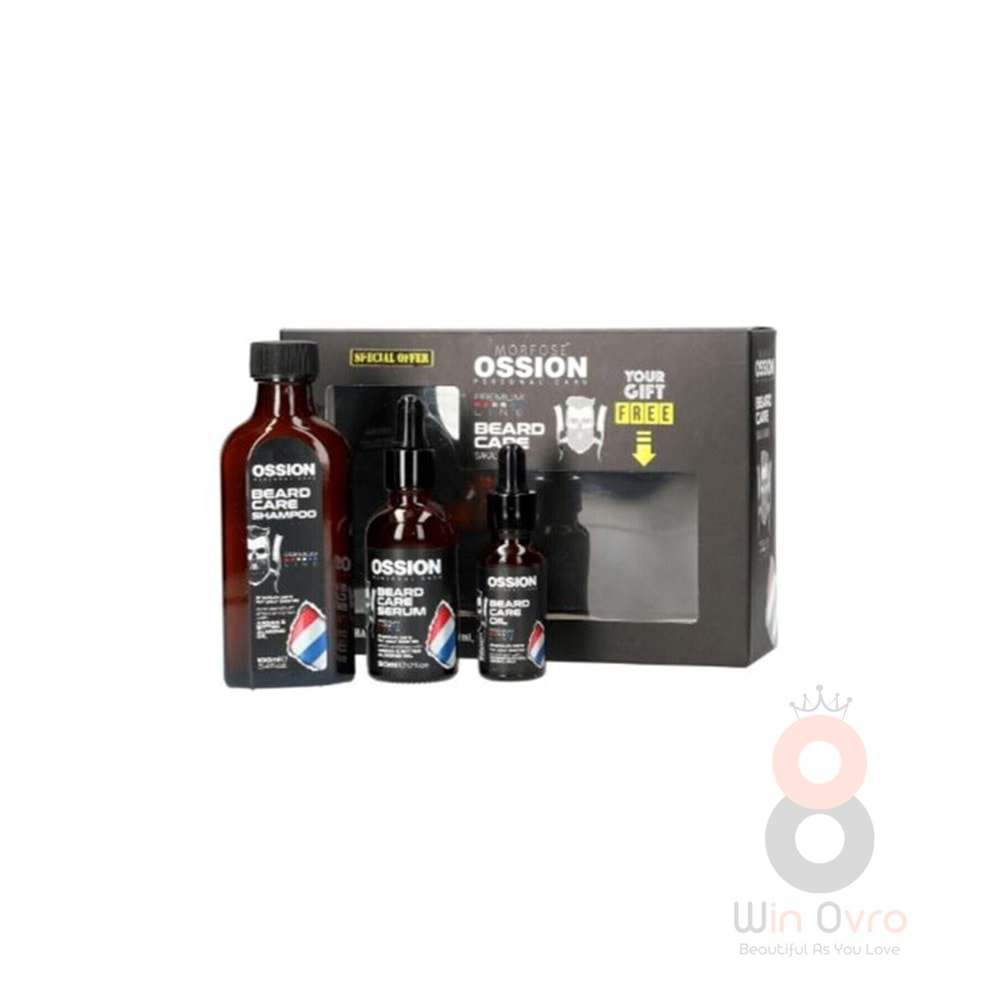 Morfose Ossion Sakal Bakım Seti 100 ml. Şampuan 50 ml. Serum 20 ml. Yağ