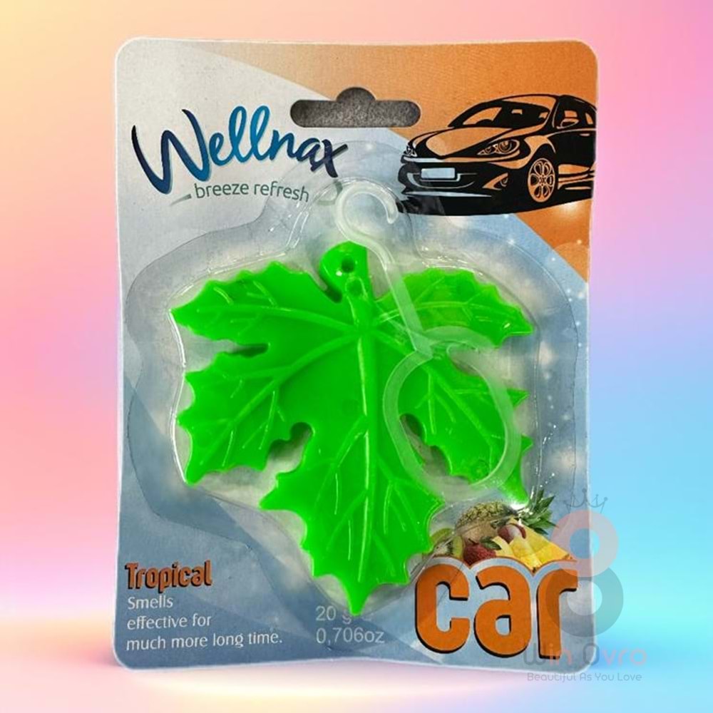 Wellnax Yaprak Oto Kokusu Ferahlatıcı Tropikal
