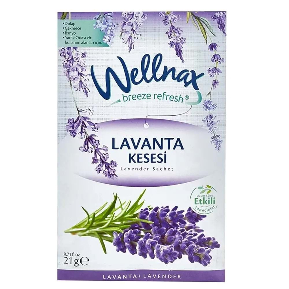 Wellnax Breeze Refresh Dolap Ve Çekmece Kokusu Lavanta Kesesi 21 gr.