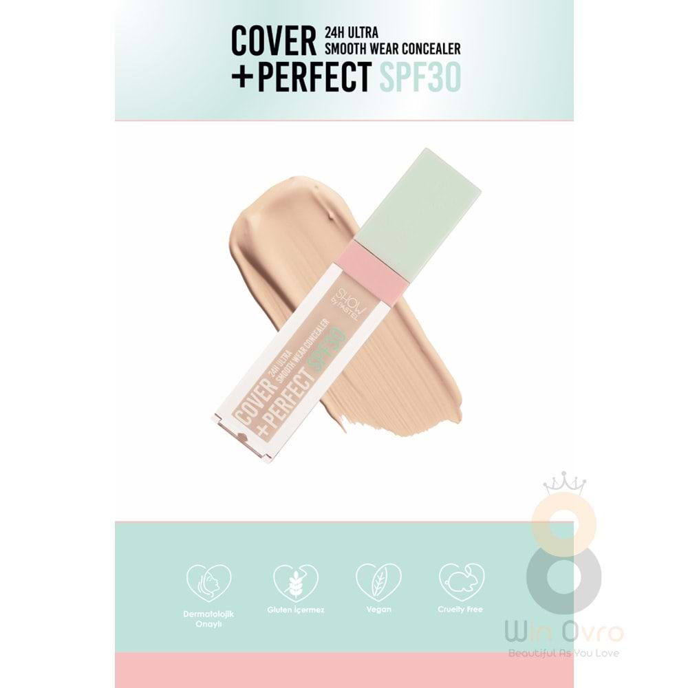 Show By Pastel Cover+Perfect Concealar SPF30 - SPF30 Ultra Kapatıcı 304 Nude Pink 7.8 ml