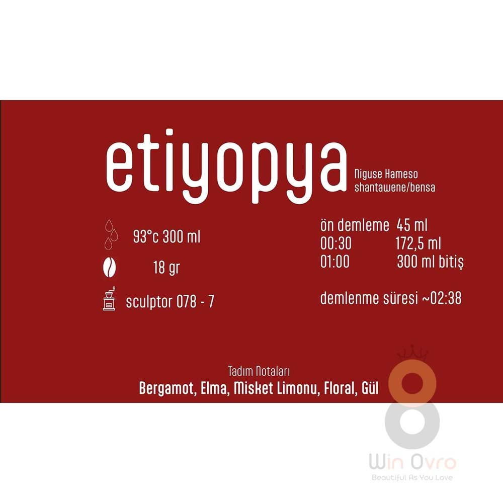 Pines Micro Roastery - Etiyopya Shantawene Filtre Çekirdek Kahve
