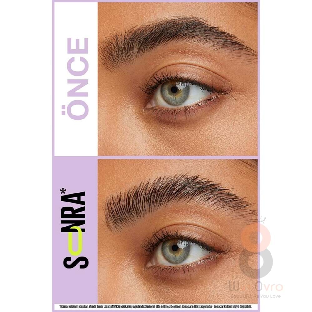 Maybelline New York Super Lock Brow Glue Kaş Sabitleyici Maskara