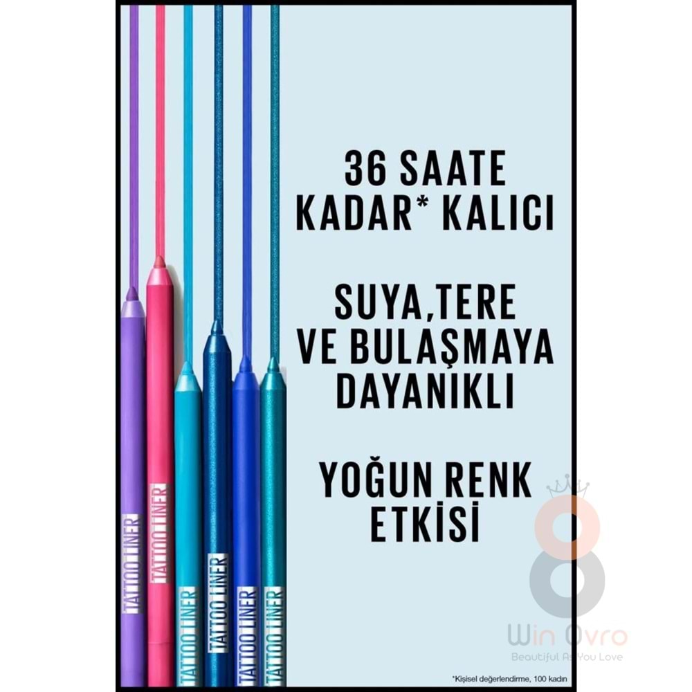 Maybelline New York Tattoo Liner Jel Göz Kalemi - Burgundy Bliss