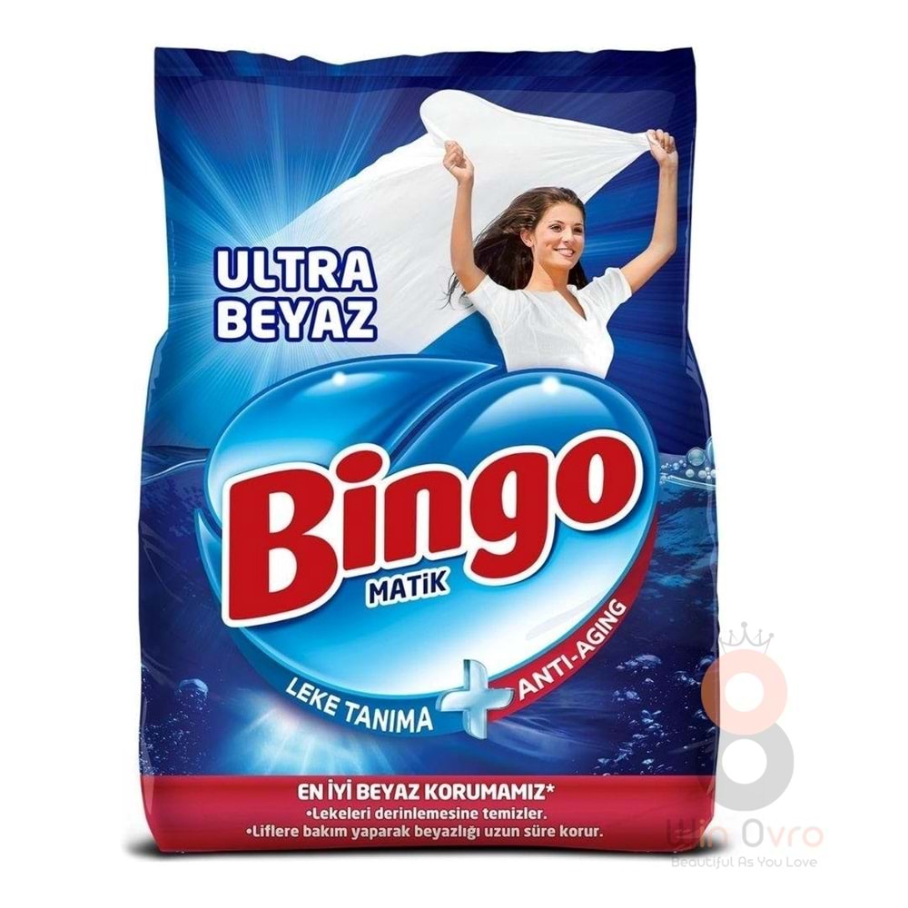 Bingo Çamaşır Deterjanı 4Kg Ultra Beyaz