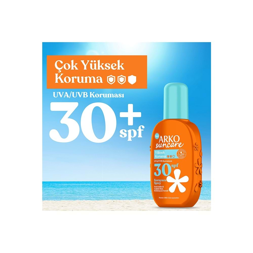 Arko Suncare Spf30 Yüksek Korumalı Vücut Güneş Spreyi 200 ml