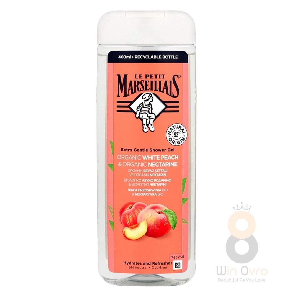 Le Petit Marseillais Duş Jeli Organik Şeftali 400 Ml