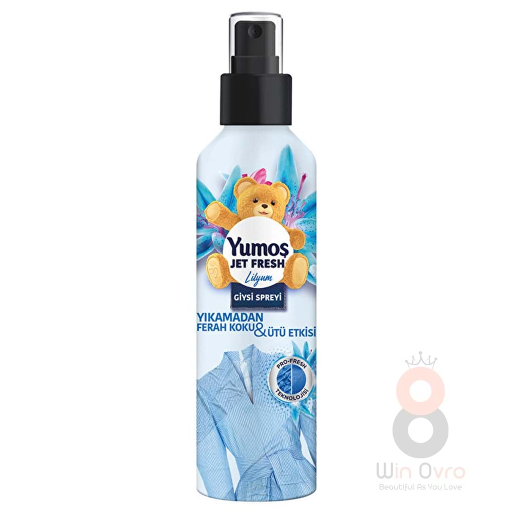 Yumoş Jet Fresh Giysi Spreyi Lilyum 200 ml