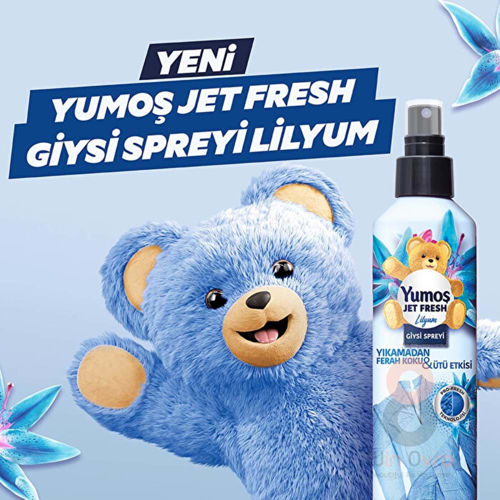 Yumoş Jet Fresh Giysi Spreyi Lilyum 200 ml
