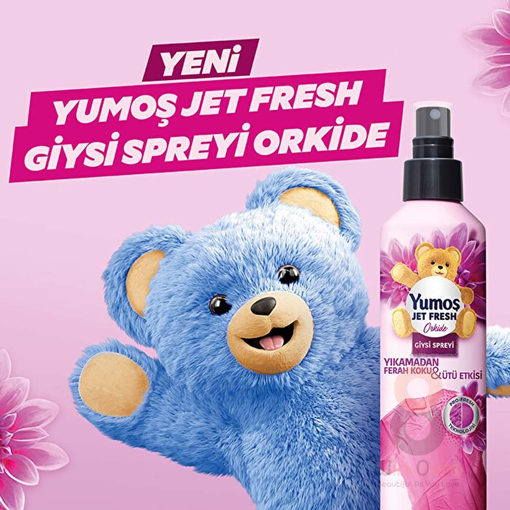 Yumoş Jet Fresh Giysi Spreyi Orkide 200 ml.