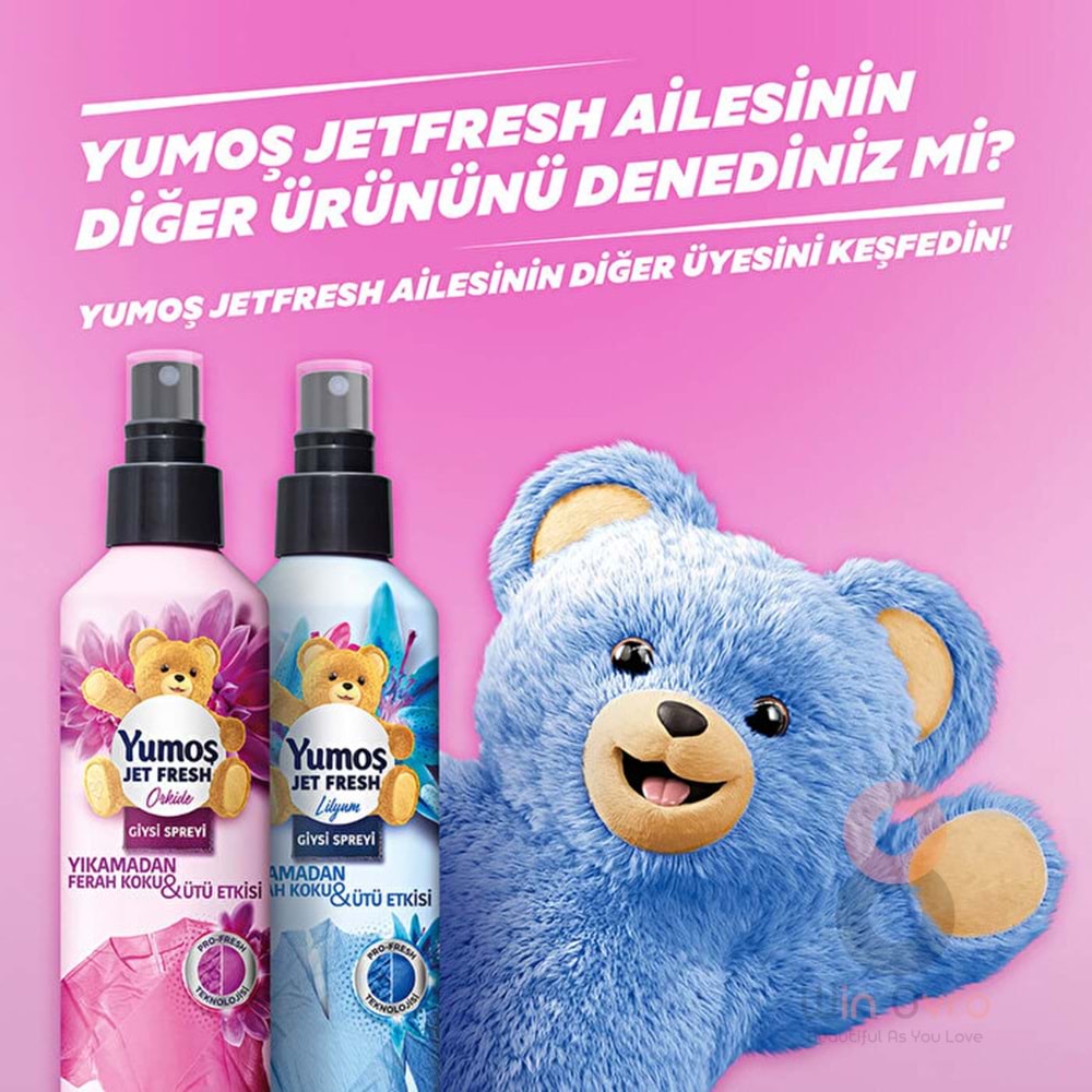 Yumoş Jet Fresh Giysi Spreyi Orkide 200 ml.