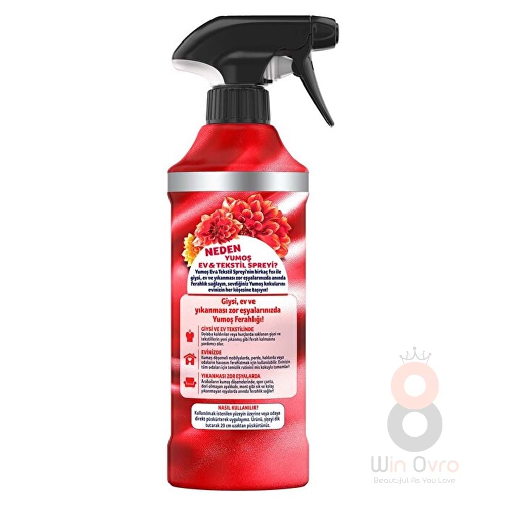 Yumoş Ev ve Tekstil Spreyi Amber 450 ml